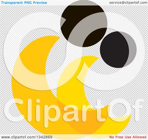 Clipart of an Abstract Yellow and Black Couple Spooning - Royalty Free ...