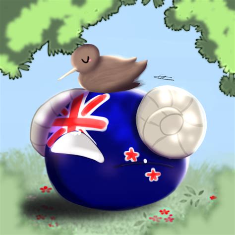 New Zealand Countryballs Uusi Seelanti IbisPaint