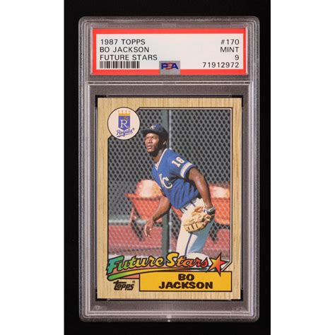 Bo Jackson 1987 Topps 170 RC PSA 9 Pristine Auction