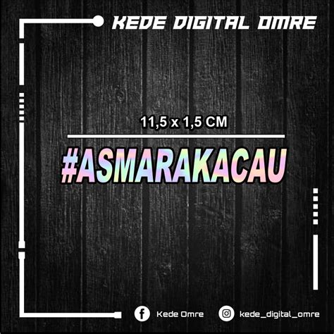 Jual STIKER CUTTING VIRAL ASMARA KACAU Shopee Indonesia