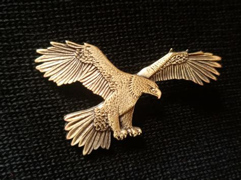 Brass Eagle Pin Raptor Refuge Inc