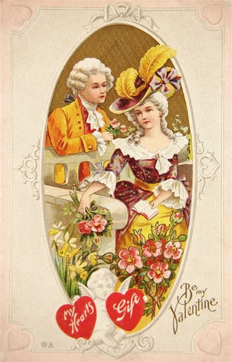 Vintage Victorian Era Valentines Day Postcard Vintage Fangirl