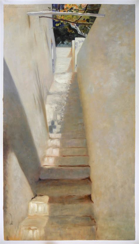 Staircase In Capri 1878 John Singer Sargent Painting Poster Etsy