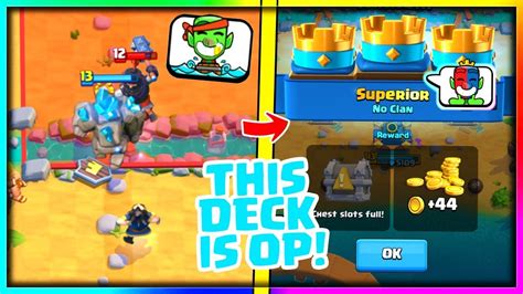 The Best Golem Deck In Clash Royale 8000 Trophy Pushing Golem Deck Tips And Tricks Arena 13