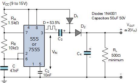 555 Circuits Part 2 Voltage Multiplication