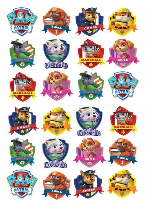 New Paw Patrol Characters Names - Printable Word Searches