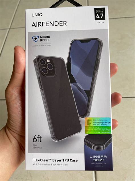 Uniq Air Fender IPhone 12 Pro Max Grey Tinted Transparent Mobile