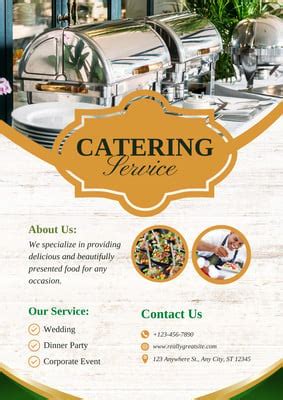 Customize Catering Flyer Templates Online Canva