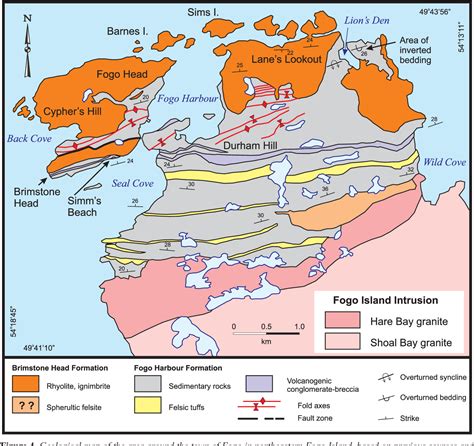 Figure From Geological Relationships In Northwestern Fogo Island And