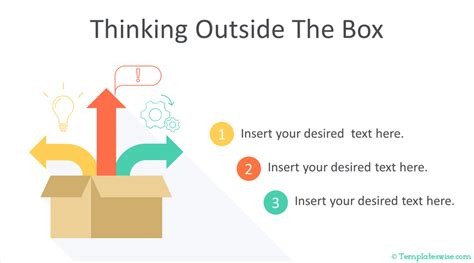 Thinking Outside The Box Infographic For Powerpoint