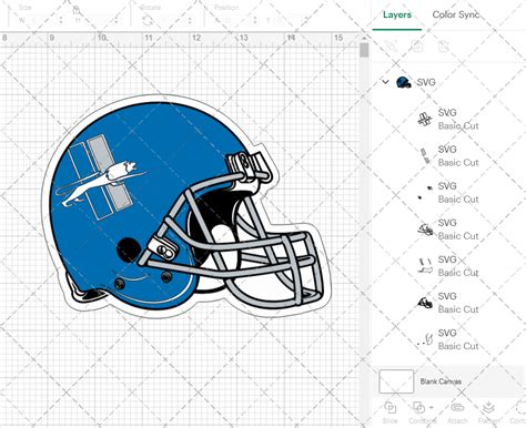 Detroit Lions Helmet 2017 002, Svg, Dxf, Eps, Png – SvgShopArt