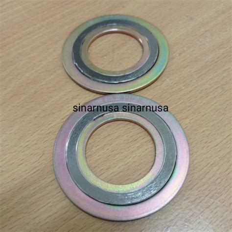 Jual Spiral Wound Gasket SWG Ansi 150 Besi 1 1 2 Inchi Carbon Steel