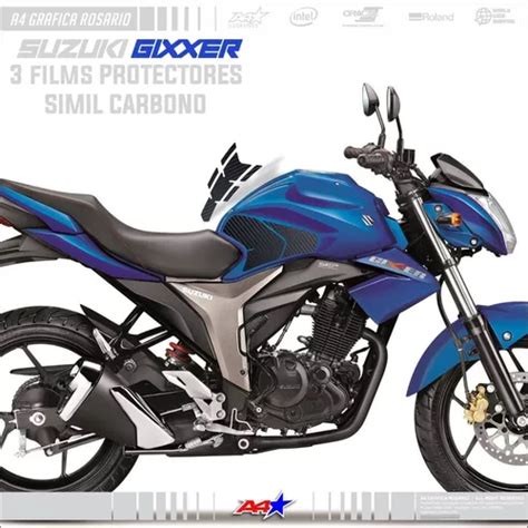 Suzuki Gixxer Films Protectores Tanque Vinilo Carbono En Venta En