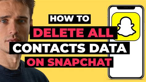 How To Delete All Contacts Data On Snapchat Youtube