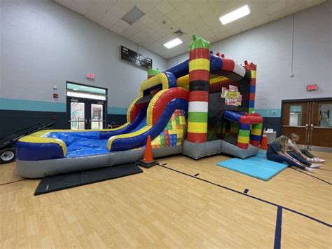 Block Party Bounce House With Slide Bounce House And Event Rentals Pop