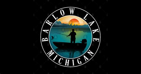 Barlow Lake Fishing Michigan Sunset Barlow Lake Michigan T Shirt