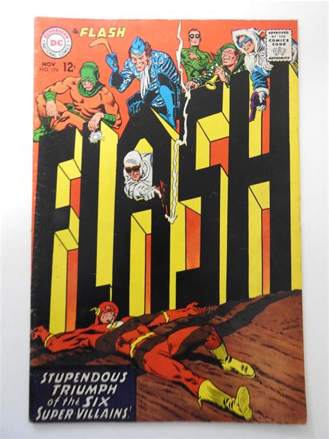 The Flash Vg Fn Condition Ink Bc Comic Books Silver Age