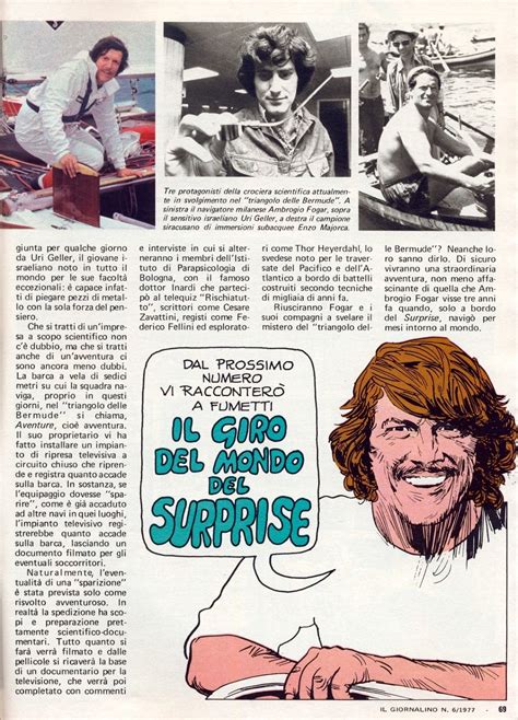 Ambrogio Fogar Ambrogio Fogar E Il Giornalino N 6 Del 6 Febbraio 1977