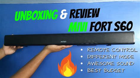 Mivi Fort S60 Soundbar Unboxing And Review Best Soundbar Under 3000