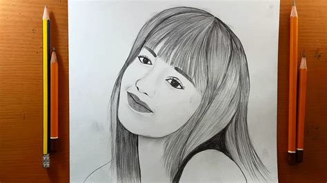 Come Disegnare Una Ragazza Disegnare Blackpink Lisa Pencil Sketch