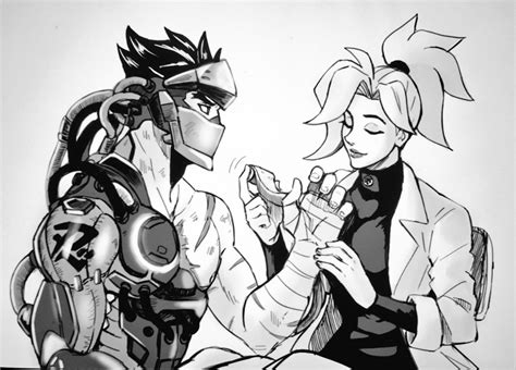 Ladygt “genji And Mercy ~ ” Overwatch Genji Mercy Overwatch Overwatch Comic