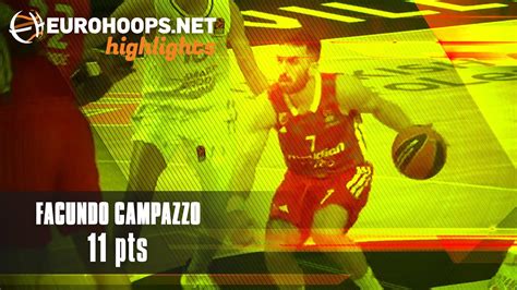 Facundo Campazzo 11 Points Highlights Vs LDLC ASVEL Villeurbanne