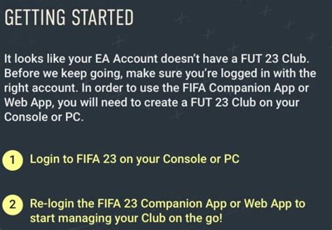 Fut Web Companion App Fifa 23 Ea Login Release Date Not Working