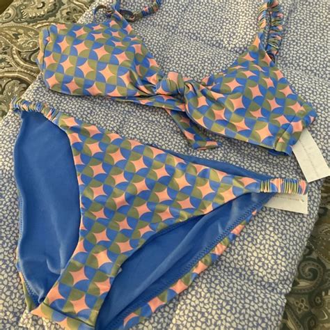 Raisins Swim Nwt Szxl Raisins Swimwear Co Geometric Bikini Poshmark