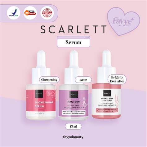 Jual Scarlett Whitening Brightly Ever After Glowtening Acne Serum