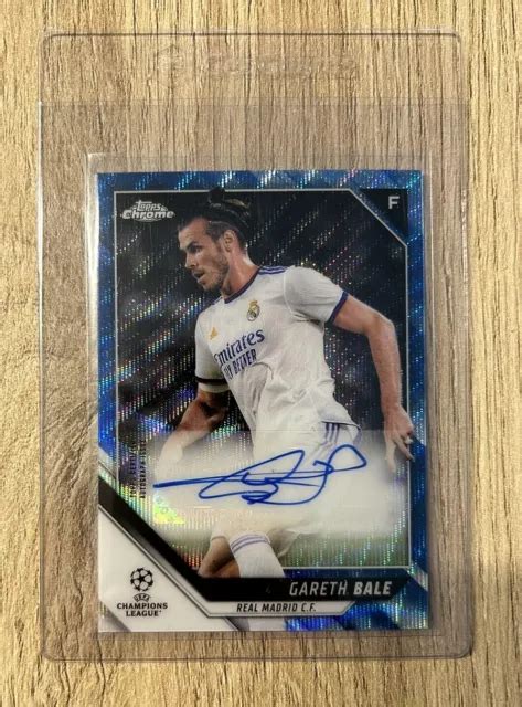 Gareth Bale Topps Chrome Uefa Champions League Autograph Real