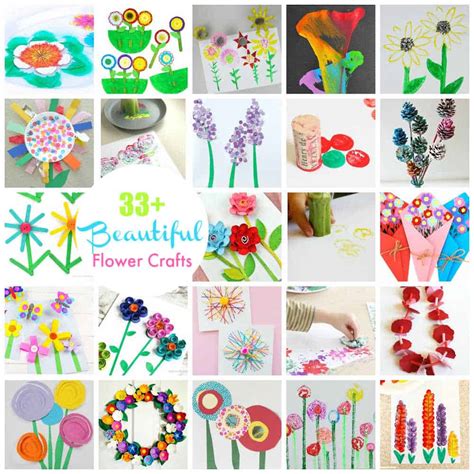 33+ Beautiful Flower Craft Ideas - Emma Owl