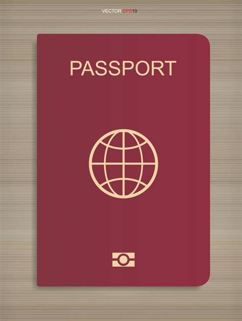 Passport Book On Wood Texture Background Vector 3222682 Vector Art At Vecteezy