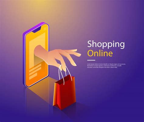 Premium Vector Mobile Shopping Flat Vector Concept Online Shop