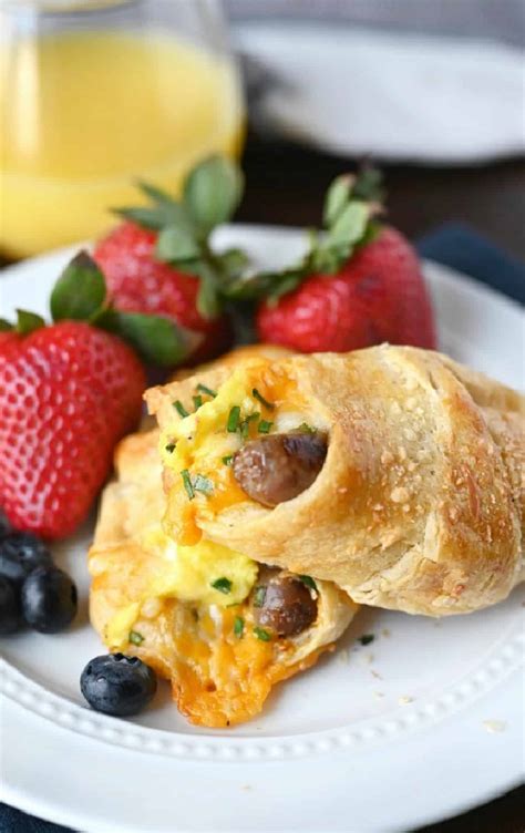 Sausage Crescent Rolls Eggs Cheese