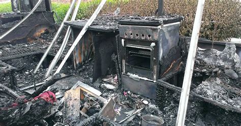 Neighbours shock as camper van is destroyed in early morning blaze in