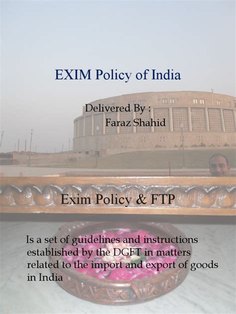 EXIM Policy of India | PDF | Trade | Economies