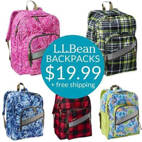 L.L. Bean Backpacks only $19.99 + Free Shipping!