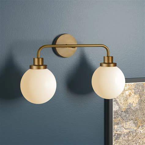 Sculptural 2 Light Globe Sconce Milk Artofit