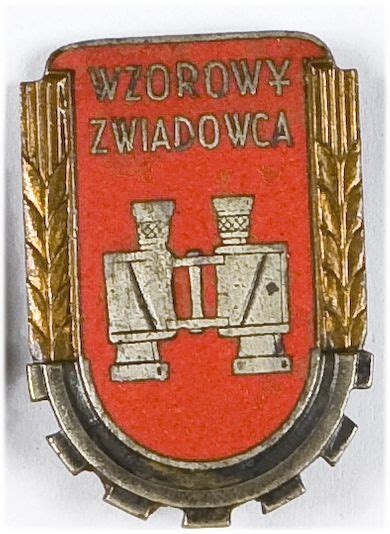 Odznaka Wzorowy Zwiadowca wg wzoru z 1953 wraz z legitymacją Aukcja