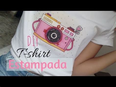 DIY Como estampar t shirt plástico filme