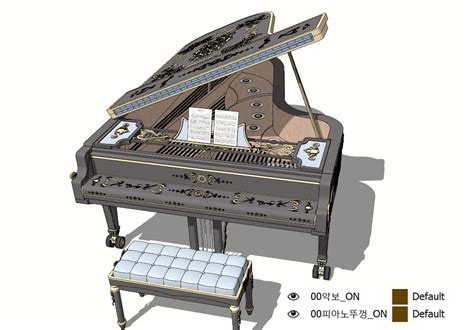 Romance Fantasy Antique Grand Piano