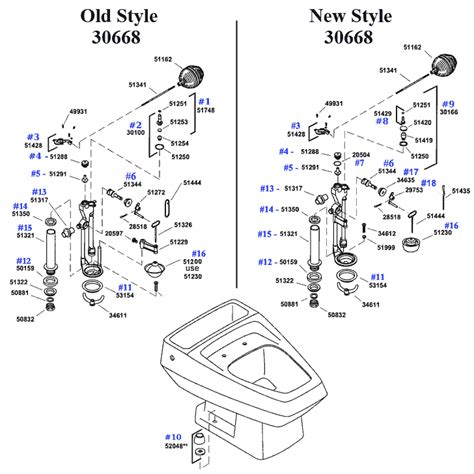 Kohler toilet repair parts and toilet seats for the Kohler Rochelle Series