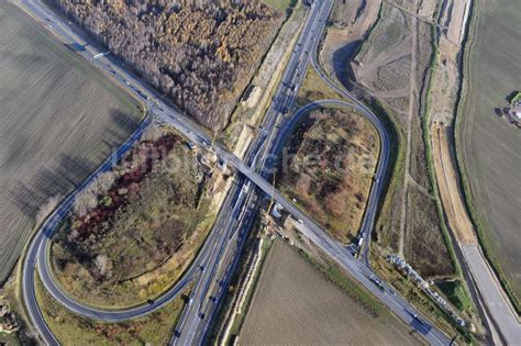 Schwanebeck Aus Der Vogelperspektive Autobahndreieck Interchange