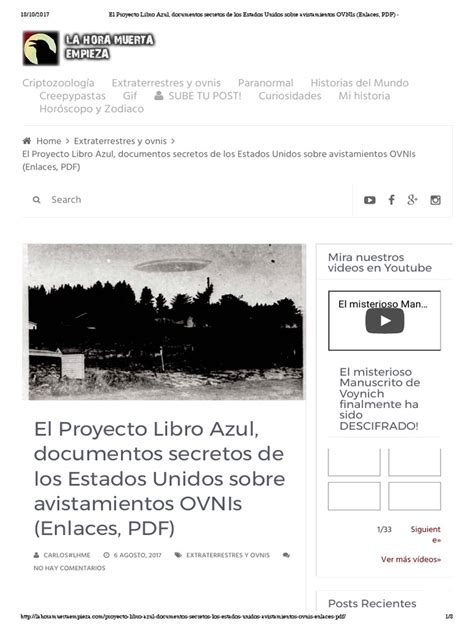 Links El Proyecto Libro Azul Documentos Secretos De Los Estados