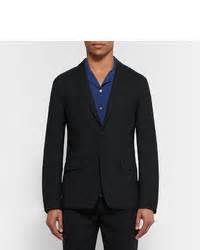 Acne Studios Black Jack Travel Slim Fit Wool Piqu Blazer Mr