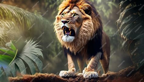 Premium Photo | Lion the king of jungle