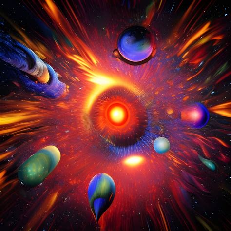 Big Bang Explosion Of Two Ufos Colliding Ai Generated Artwork Nightcafe Creator