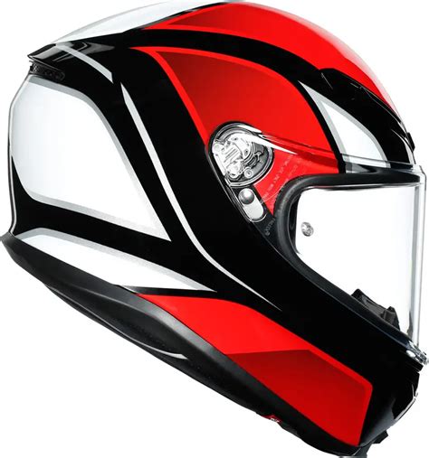 Casco Integrale AGV K6 MPLK MULTI HYPHEN Nero Rosso Bianco