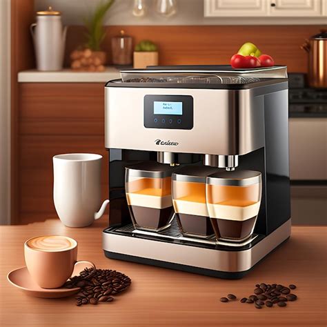 Premium AI Image | Automatic coffee machine in kitchen