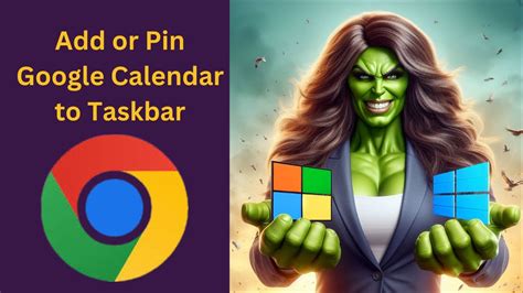 How To Add Or Pin Google Calendar To Windows 11 Taskbar Using Google